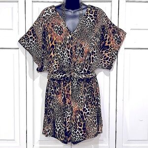 Women’s Animal Print Romper Size X-Large by Story Teller